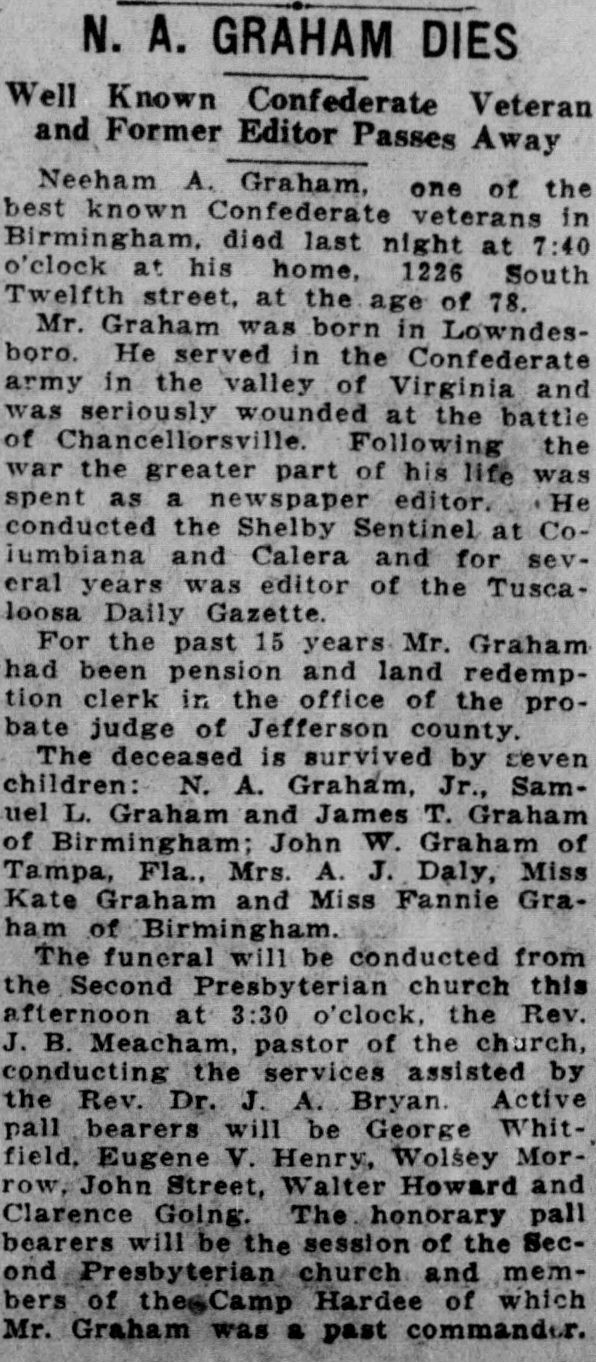 Neeham A. Graham obituary